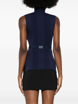 ELISABETTA FRANCHI Sleeveless Turtle Neck Sweater