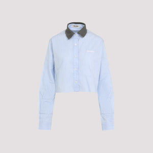 MIU MIU Cotton Shirt for Women - SS25 Collection