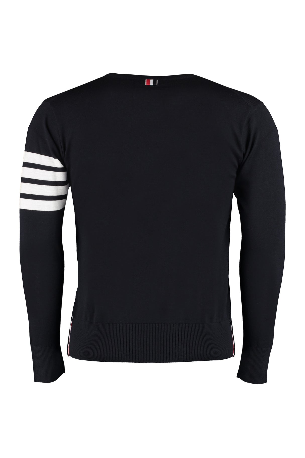 THOM BROWNE Lightweight 4-Bar Crewneck Pullover - Size 3