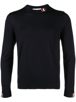 THOM BROWNE Blue Stitch Sweater for Men - Relaxed Fit