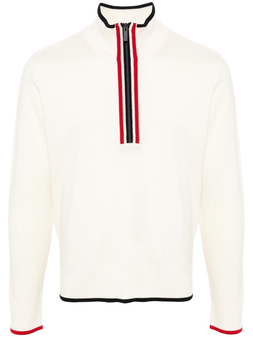 THOM BROWNE Funnel Neck Half Zip Pullover for Men