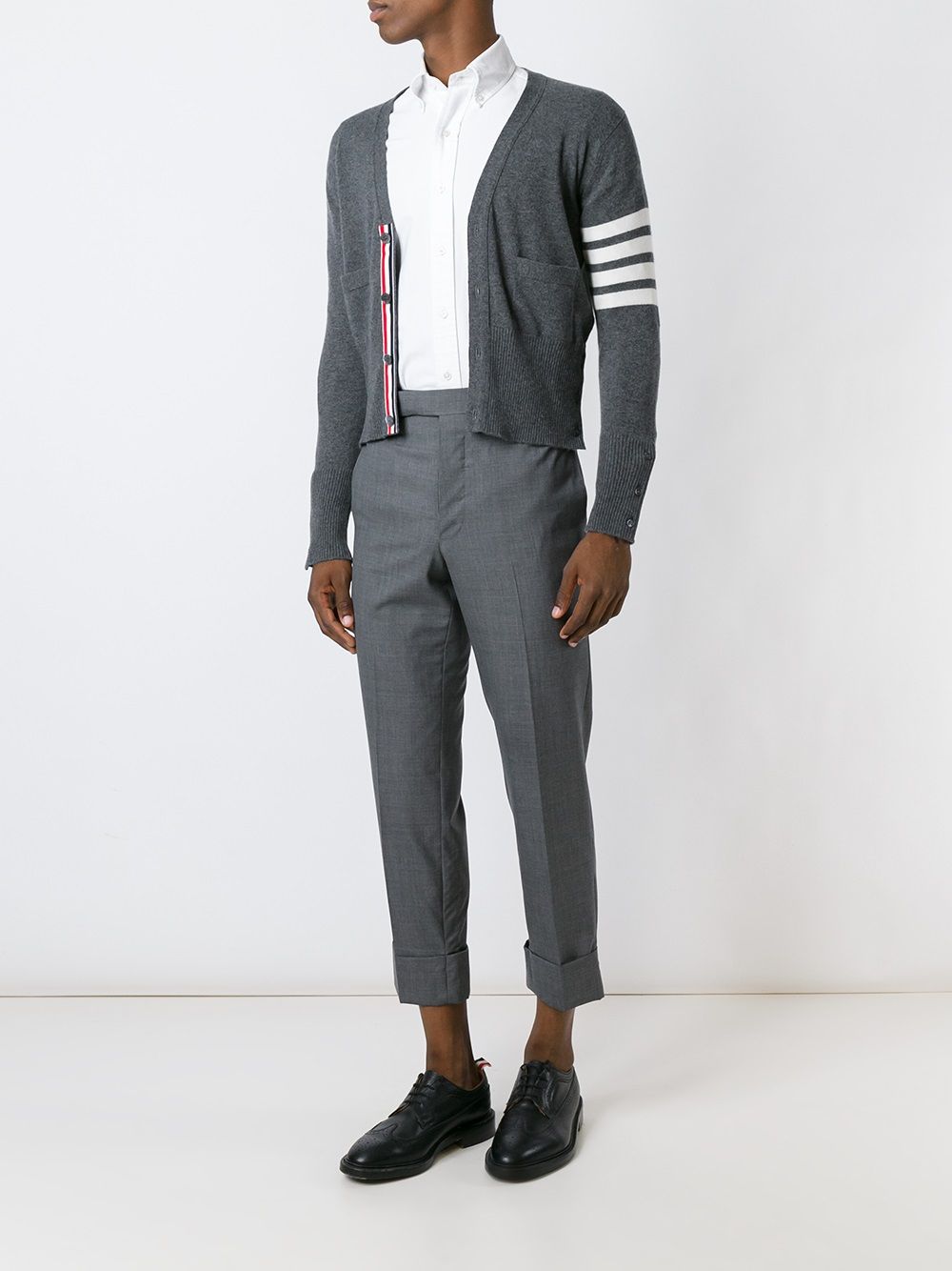 THOM BROWNE 4-Bar Cashmere Cardigan