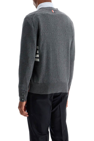 THOM BROWNE 4-Bar Cotton Cardigan - Regular Fit