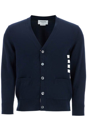 THOM BROWNE 4-Bar Cotton Cardigan - Regular Fit