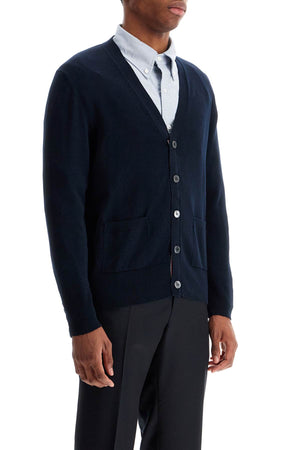 THOM BROWNE 4-Bar Cotton Cardigan - Regular Fit