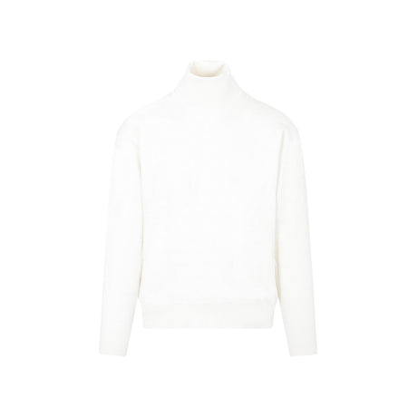 BALLY Men's White Turtleneck Wool Sweater for FW23