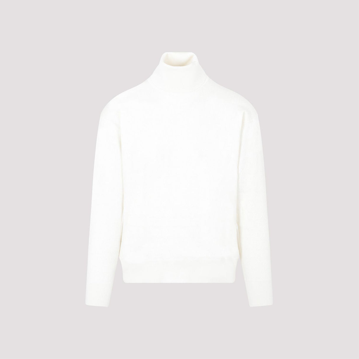 BALLY Men's White Turtleneck Wool Sweater for FW23