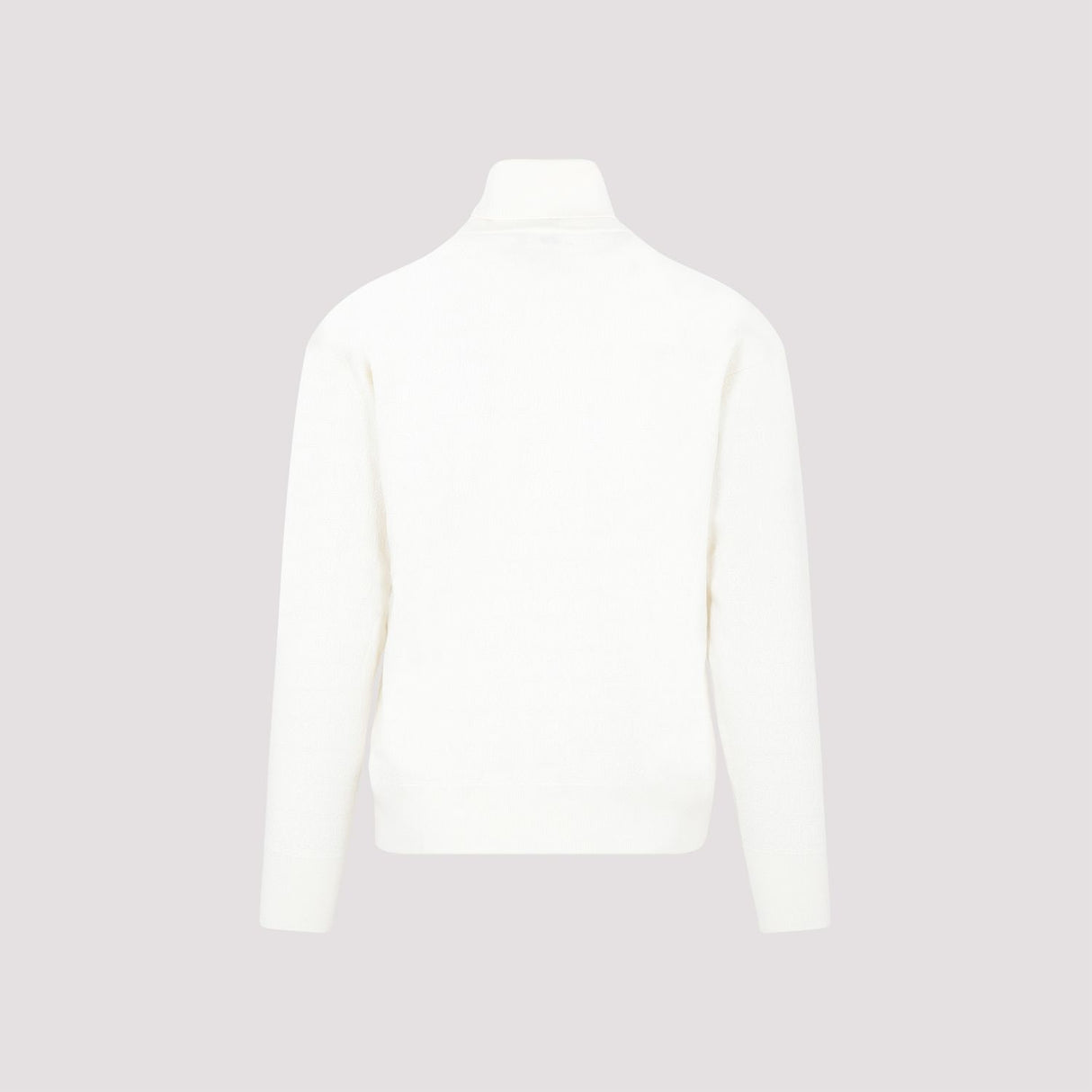 BALLY Men's White Turtleneck Wool Sweater for FW23