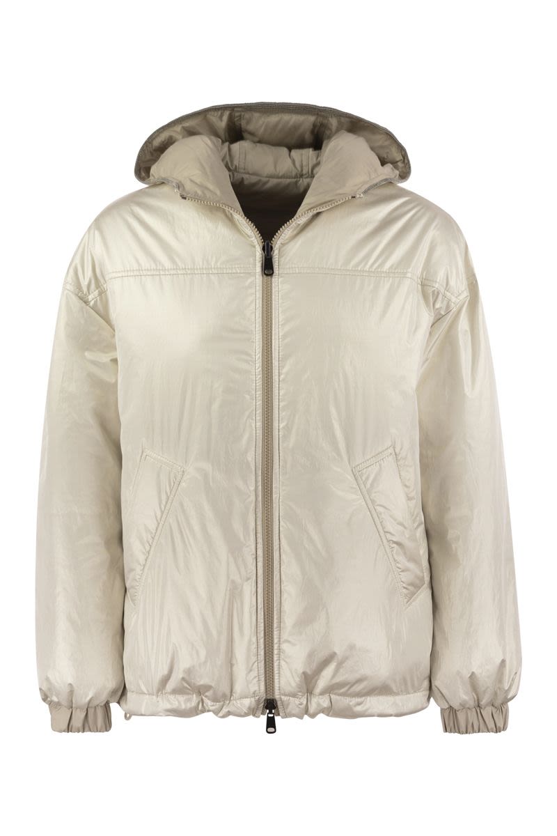 BRUNELLO CUCINELLI Elegant Hooded Padded Winter Jacket