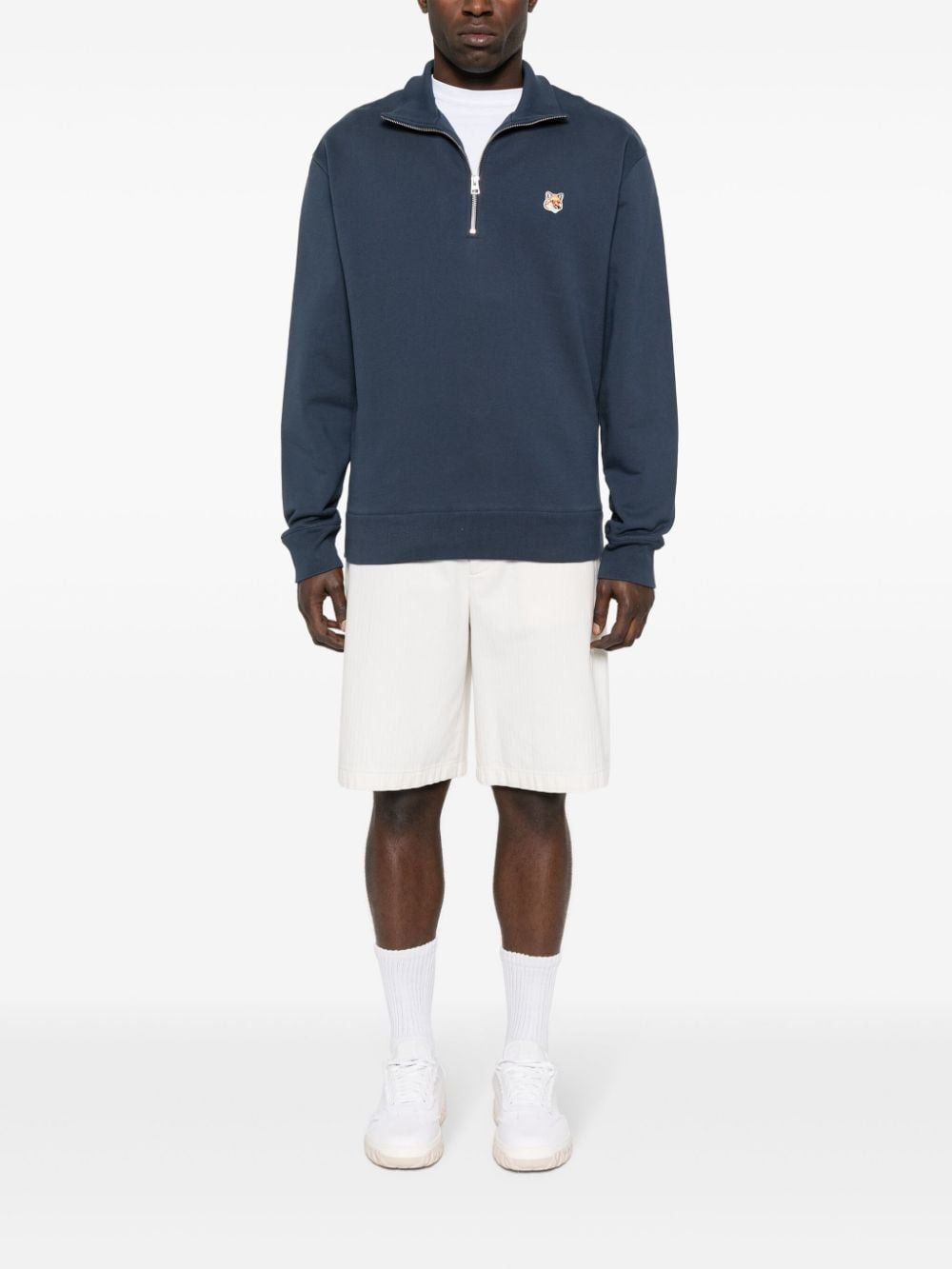 MAISON KITSUNÉ Men's Cotton Sweatshirt - Size L