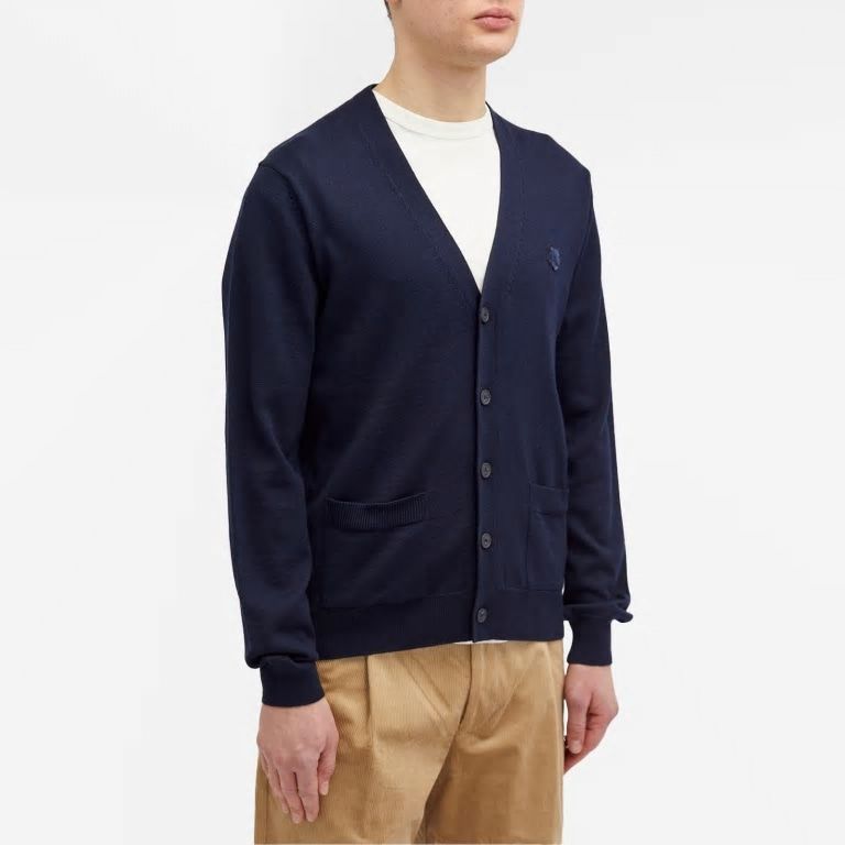 MAISON KITSUNÉ Classic Fox Patch Cardigan - Regular Fit