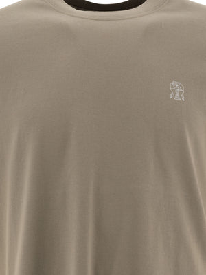 BRUNELLO CUCINELLI Classic Logo T-Shirt - Short Sleeves