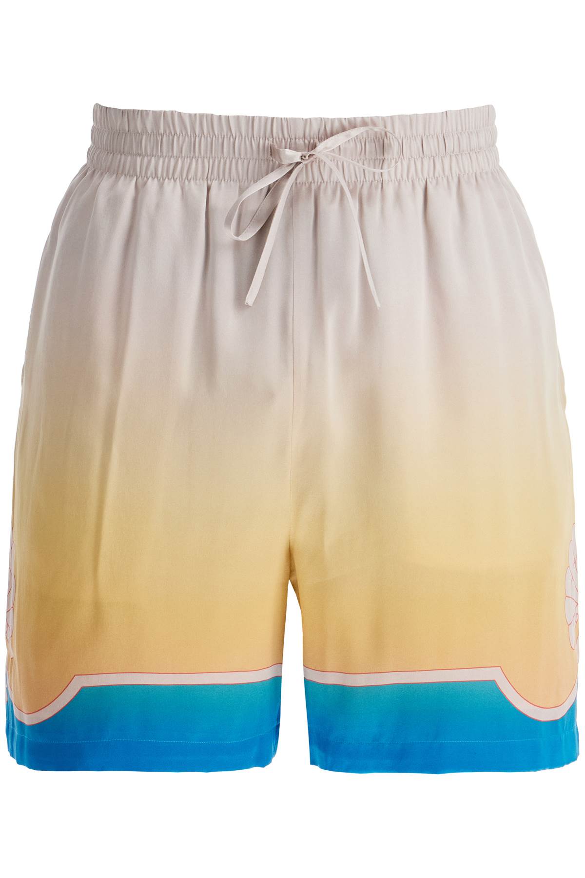 CASABLANCA Vibrant Silk Bermuda Shorts Set - L Size