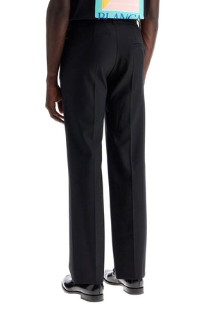 CASABLANCA Elegant Slim Fit Wool-Blend Trousers