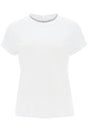 BRUNELLO CUCINELLI Elegant White Cotton Chain-Link Tee