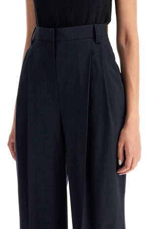 BRUNELLO CUCINELLI Elegant Wide Tropical Wool Trousers