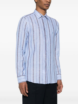 ETRO Men's Blue Linen Shirt - SS24 Collection