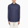 ETRO Blue Denim Shirt with Classic Logo Embroidery for Men