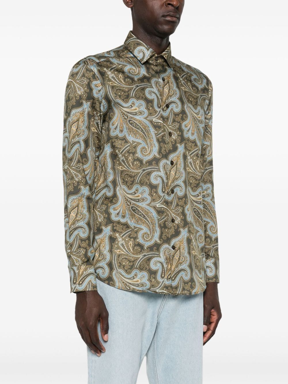 ETRO 3-Fabrics Dress Shirt