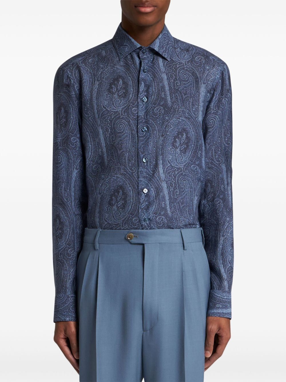 ETRO Men's Textured Fabric Dress Shirt - FW24 Collection