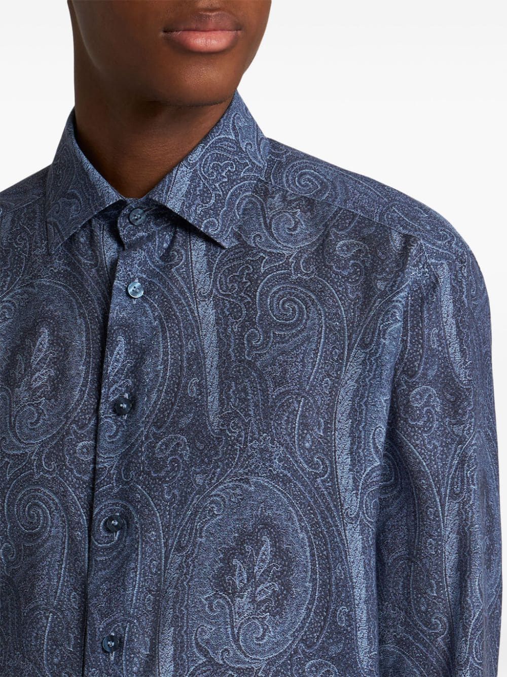 ETRO Men's Textured Fabric Dress Shirt - FW24 Collection