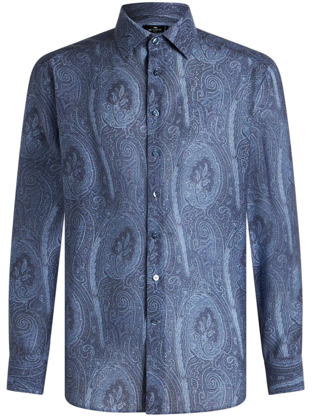 ETRO Men's Textured Fabric Dress Shirt - FW24 Collection