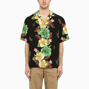 ETRO Multicolor Short Sleeve Floral Print Shirt