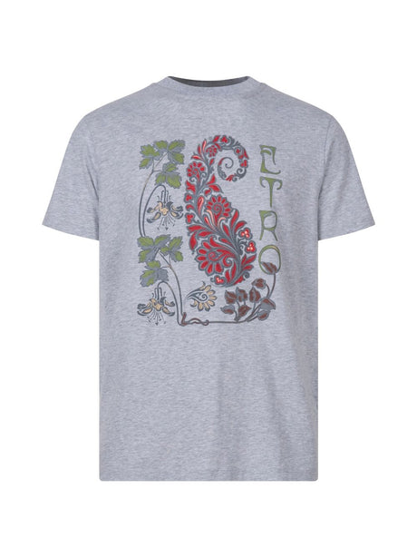 ETRO Floral Print T-Shirt for Men - Casual Elegance