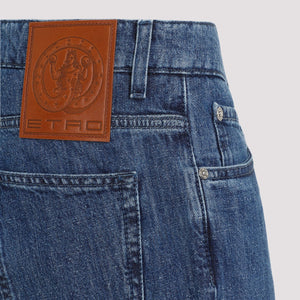 ETRO Blue Cotton Men's Jeans for SS24