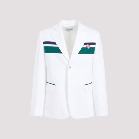 CASABLANCA White Tailored Jacket for Men - SS24 Collection