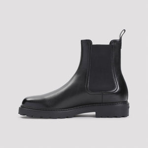 BALLY Elegant Leather Bootie with Mini Heel