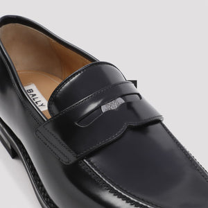 BALLY Classic Black Leather Loafer