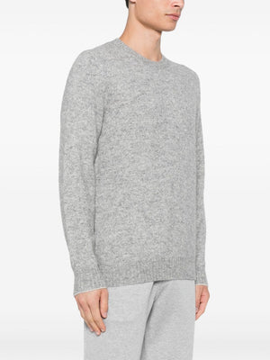 BRUNELLO CUCINELLI Luxurious Grey Wool Crewneck Sweater