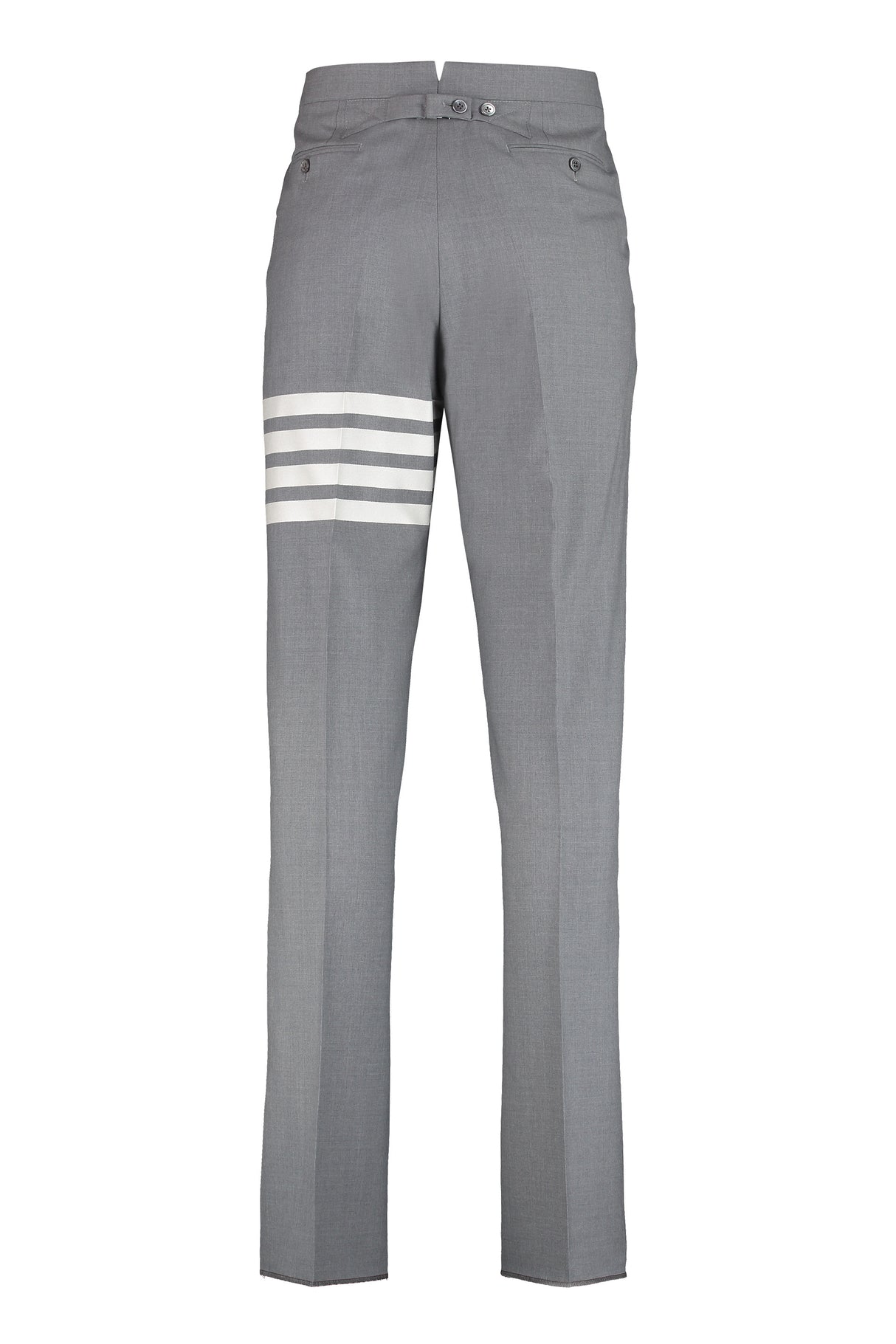 Blue Wool Trousers for Men by Thom Browne for FW23