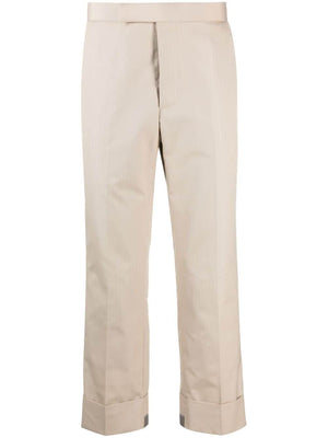 THOM BROWNE Cropped Tailoring Pants in Melange Grey