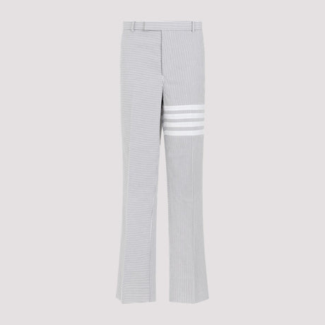 THOM BROWNE Men's Gray Low Rise Beltloop Pants for SS24