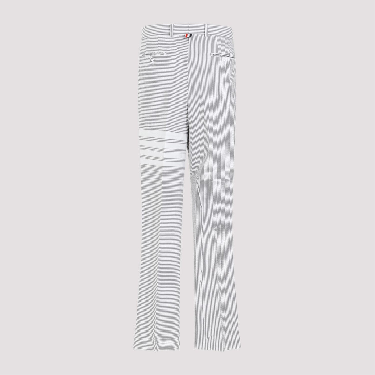 THOM BROWNE Men's Gray Low Rise Beltloop Pants for SS24