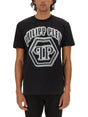 PHILIPP PLEIN Logo Print T-Shirt - Regular Fit - Size L