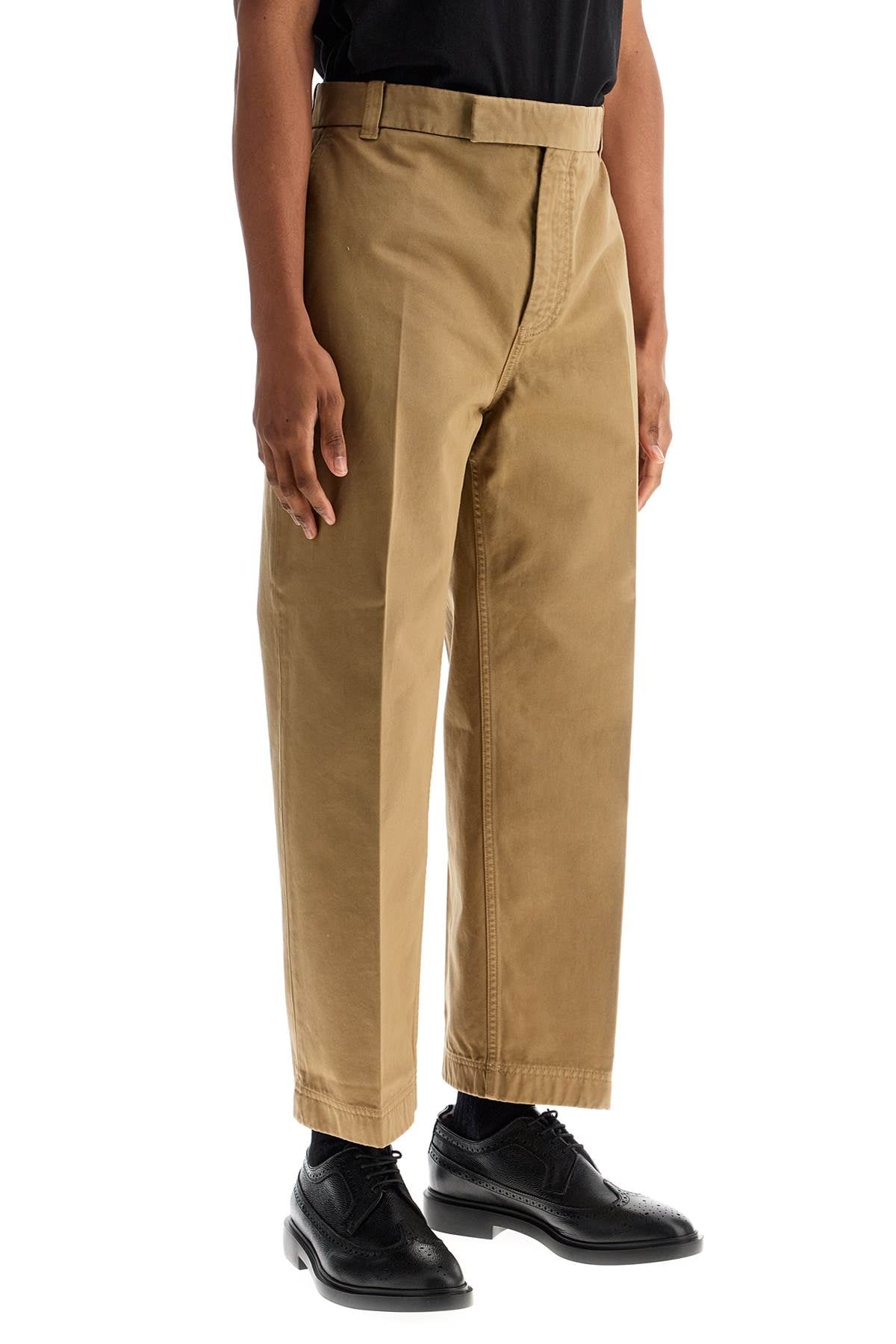 THOM BROWNE Medium Grey Cotton Utility Chino Pants