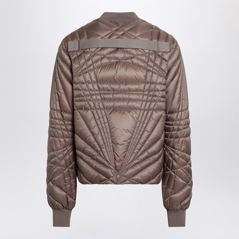 MONCLER RICK OWENS Quilted Down Jacket for Men - Dust Shade