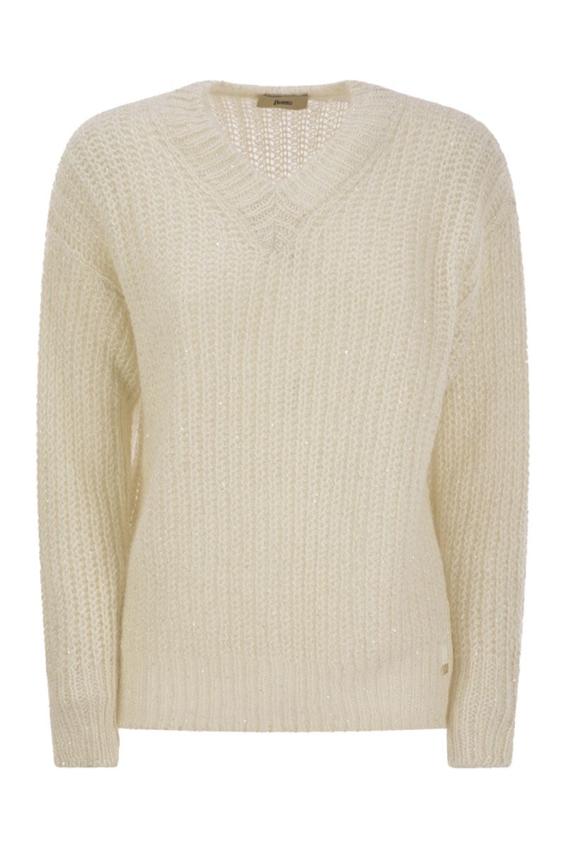 HERNO Elegantly Crafted V-Neck Sweater - Regular Fit