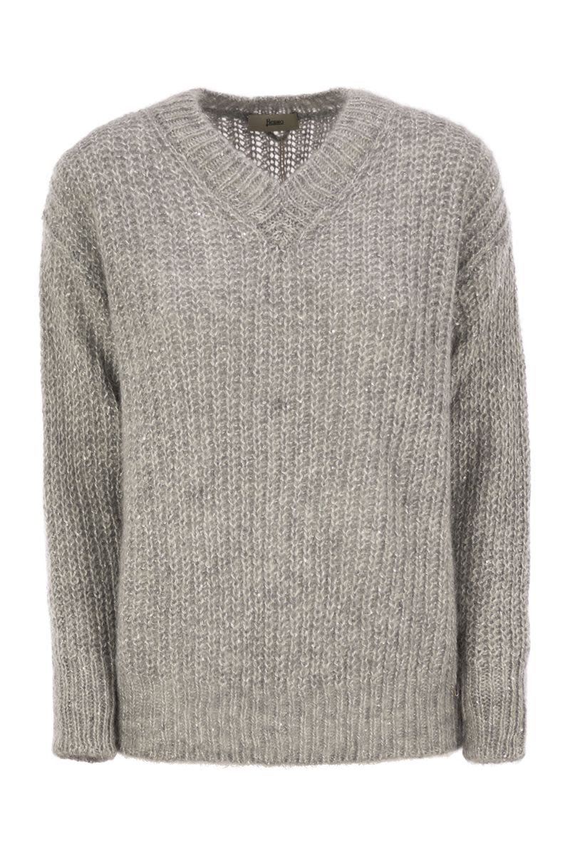 HERNO Elegantly Crafted V-Neck Sweater - Regular Fit