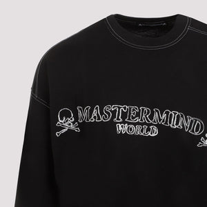 MASTERMIND JAPAN Black Handwritten Long Sleeve T-Shirt for Men