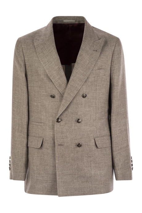 BRUNELLO CUCINELLI Diagonally Deconstructed Jacket for Men