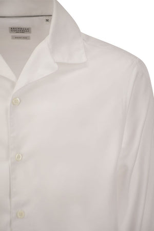 BRUNELLO CUCINELLI Classic Easy Fit Cotton Shirt