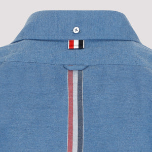 THOM BROWNE Tri-Color Back Detail Flannel Shirt