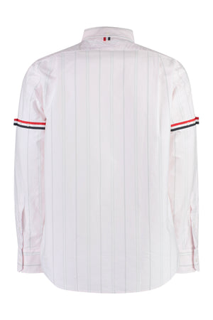 THOM BROWNE Tricolor Striped Cotton Shirt for Men - FW23 Collection