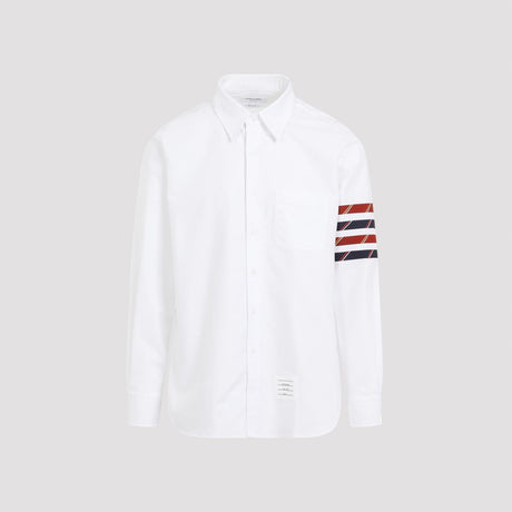 THOM BROWNE Classic Straight Fit Long Sleeve Shirt