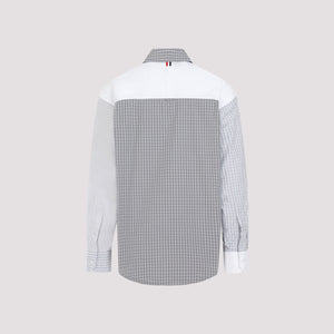 THOM BROWNE Men's Oversized Long Sleeve Shirt - SS24 Collection