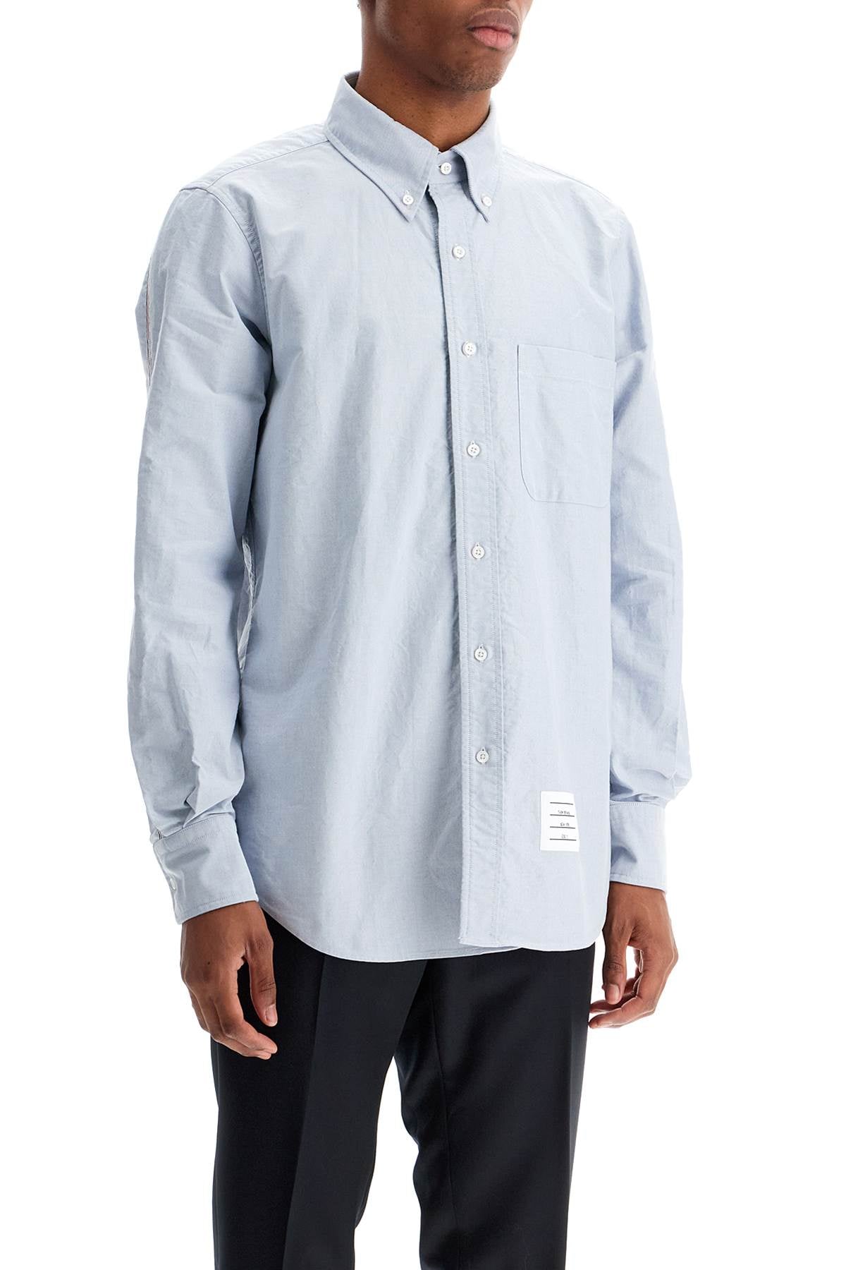 THOM BROWNE Signature Striped Oxford Shirt - Classic Fit